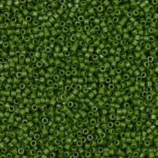 Miyuki 11/0 Delica Seed Beads - Opaque Avocado (DB1135) - 5g