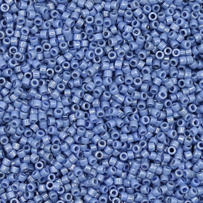  11/0 Delica Seed Beads - Opaque Denim Blue Lustre (DB266) - 5g