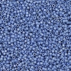 Miyuki 11/0 Delica Seed Beads - Opaque Denim Blue Lustre (DB266) - 5g