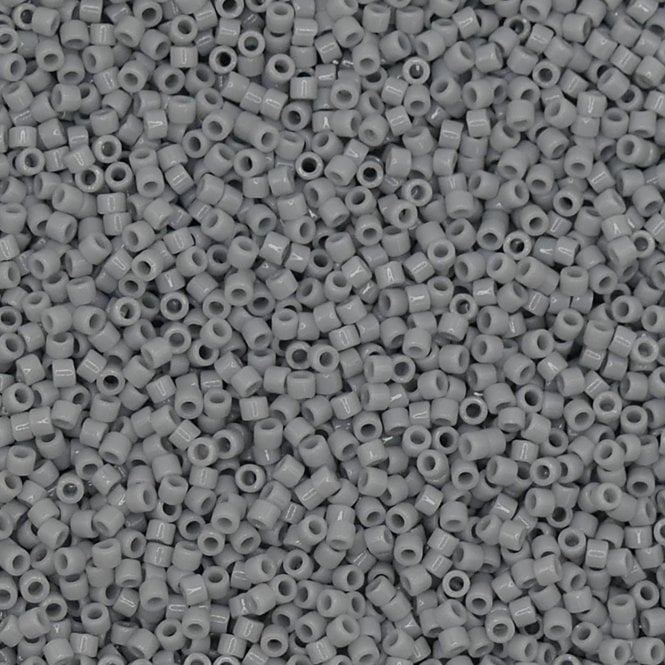  11/0 Delica Seed Beads - Opaque Ghost Grey (DB1139) - 5g