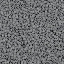 Miyuki 11/0 Delica Seed Beads - Opaque Ghost Grey (DB1139) - 5g