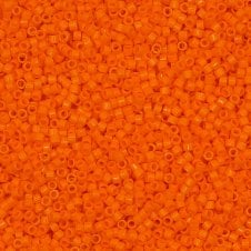 Miyuki 11/0 Delica Seed Beads - Opaque Mandarin (DB1133) - 5g