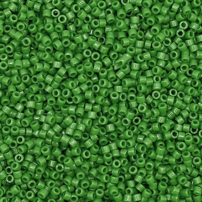  11/0 Delica Seed Beads - Opaque Pea Green (DB724) - 5g