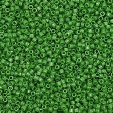 Miyuki 11/0 Delica Seed Beads - Opaque Pea Green (DB724) - 5g