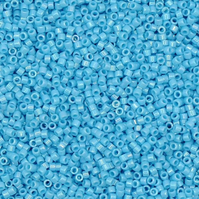  11/0 Delica Seed Beads - Opaque Sky Blue Lustre (DB215) - 5g