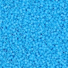 Miyuki 11/0 Delica Seed Beads - Opaque Turquoise (DB725) - 5g