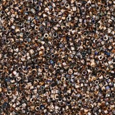 Miyuki 11/0 Delica Seed Beads - Picasso Brown Tan Matte (DB2267) - 5g