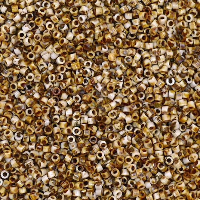  11/0 Delica Seed Beads - Picasso Canary Yellow Matte (DB2262) - 5g