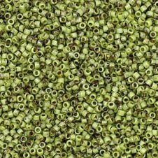 Miyuki 11/0 Delica Seed Beads - Picasso Chartreuse Matte (DB2265) - 5g