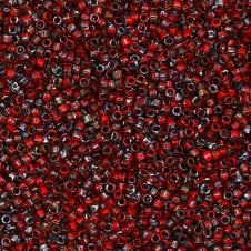 Miyuki 11/0 Delica Seed Beads - Picasso Opaque Red Garnet (DB2263) - 5g