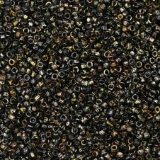 Miyuki 11/0 Delica Seed Beads - Picasso Smoky Black Matte (DB2261) - 5g