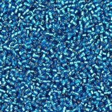 Miyuki 11/0 Delica Seed Beads - Silver Lined Aquamarine (DB149) - 5g