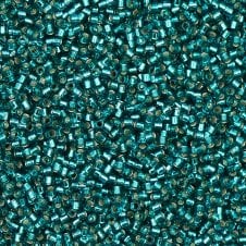 Miyuki 11/0 Delica Seed Beads - Silver Lined Caribbean Teal (DB1208) - 5g