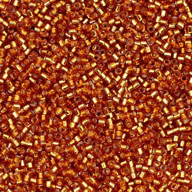  11/0 Delica Seed Beads - Silver Lined Marigold (DB1201) - 5g