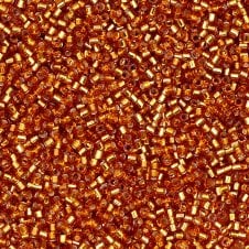 Miyuki 11/0 Delica Seed Beads - Silver Lined Marigold (DB1201) - 5g