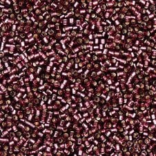 Miyuki 11/0 Delica Seed Beads - Silver Lined Mauve (DB1204) - 5g