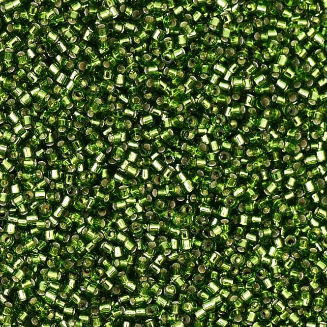  11/0 Delica Seed Beads - Silver Lined Olive (DB1207) - 5g