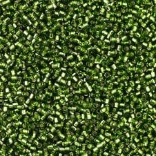 Miyuki 11/0 Delica Seed Beads - Silver Lined Olive (DB1207) - 5g