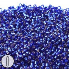 Miyuki 11/0 Delica Seed Beads - Silver Lined Sapphire (DB047) - 5g