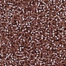 Miyuki 11/0 Delica Seed Beads - Silver Lined Smoky Amethyst (DB146) - 5g