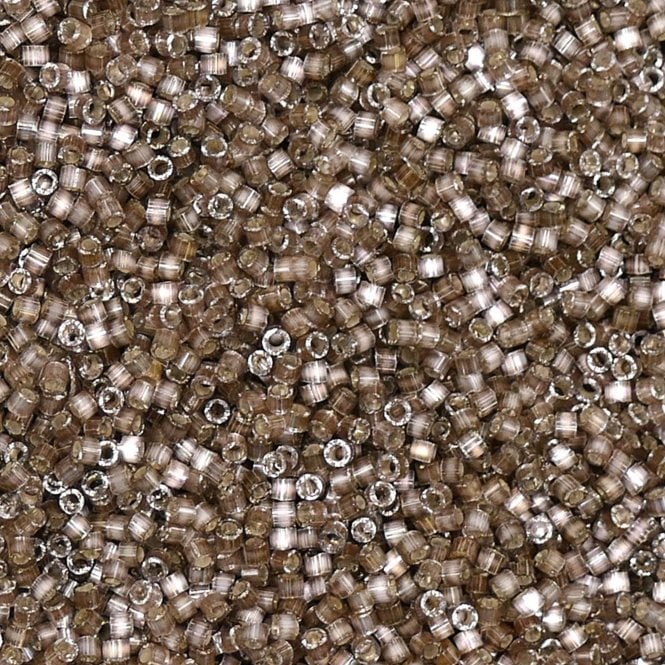  11/0 Delica Seed Beads - Silver Lined Variegated Taupe (DB671) - 5g