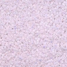 Miyuki 11/0 Delica Seed Beads - White Pearl AB (DB202) - 5g