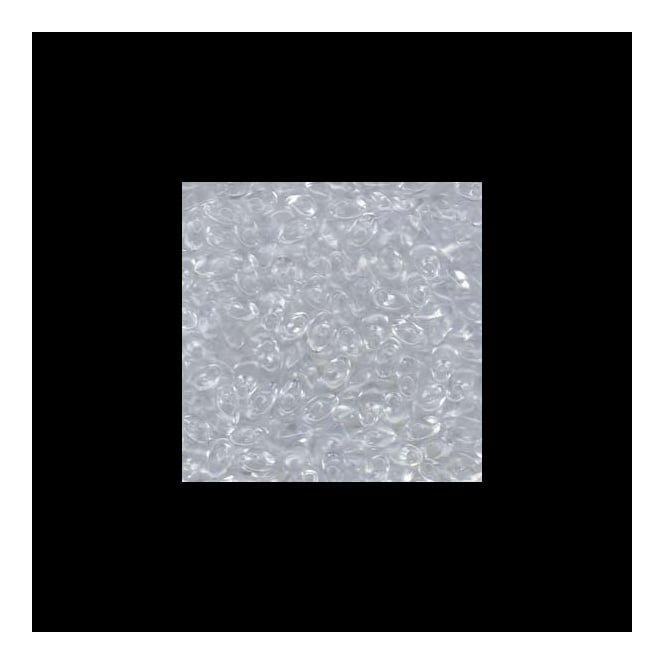  4x7mm Long Magatama Seed Beads - Crystal - 5g