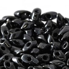 Miyuki 4x7mm Long Magatama Seed Beads - Gunmetal - 5g