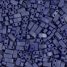 Miyuki Half Tila Beads - Matte Opaque Cobalt Luster - 5g