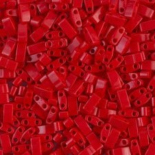 Miyuki Half Tila Beads - Matte Opaque Red - 5g