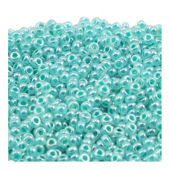  Seed Beads 11/0 - Aqua Green Ceylon - 10g