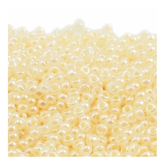  Seed Beads 11/0 - Beige Opal Ceylon - 10g
