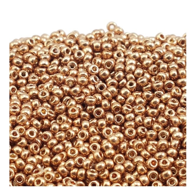  Seed Beads 11/0 - Duracoat Galvanised Champagne - 10g