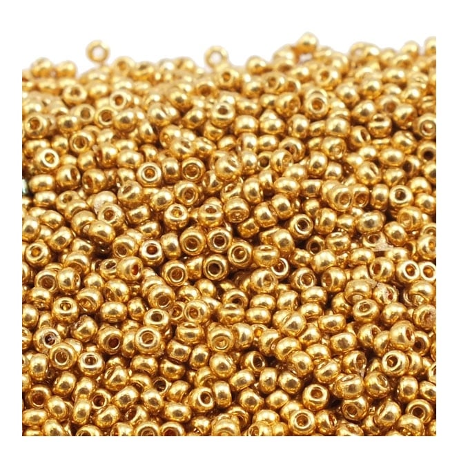  Seed Beads 11/0 - Duracoat Galvanised Gold - 10g