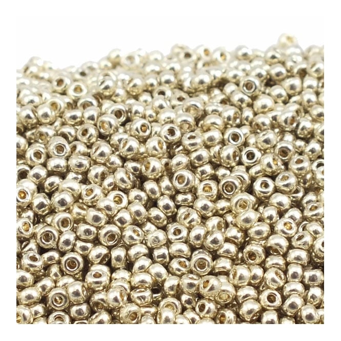  Seed Beads 11/0 - Duracoat Galvanised Silver - 10g