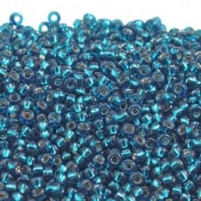Miyuki Seed Beads 11/0 - Dyed Silver Lined Blue Zircon - 10g