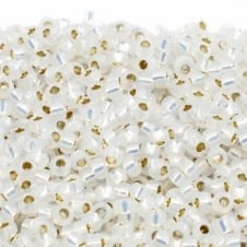 Miyuki Seed Beads 11/0 - Gilt Lined Opal - 10g