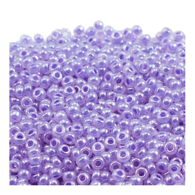  Seed Beads 11/0 - Lilac Ceylon - 10g