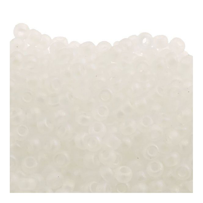  Seed Beads 11/0 - Matte Transparent Crystal AB - 10g