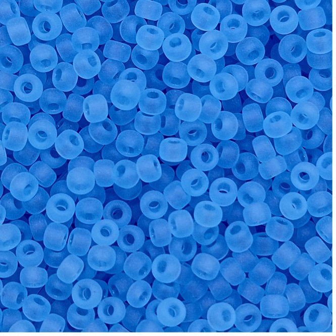  Seed Beads 11/0 - Matte Transparent Light Blue - 10g
