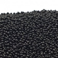 Miyuki Seed Beads 11/0 - Opaque Black - 10g