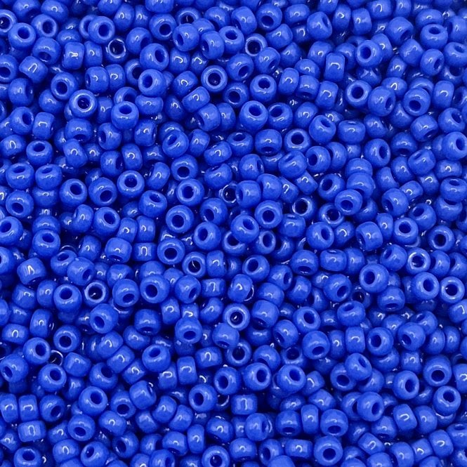  Seed Beads 11/0 - Opaque Blue - 10g
