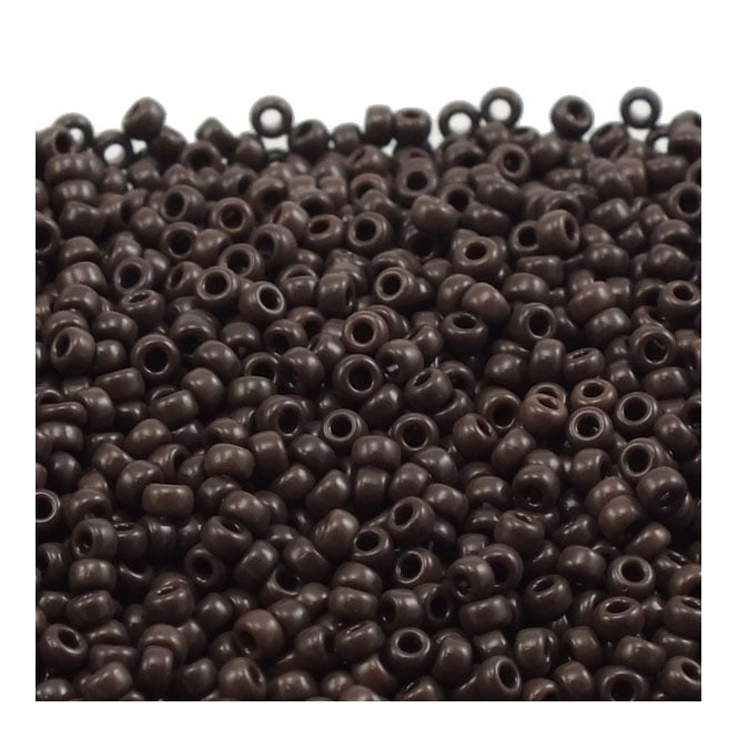  Seed Beads 11/0 - Opaque Brown - 10g