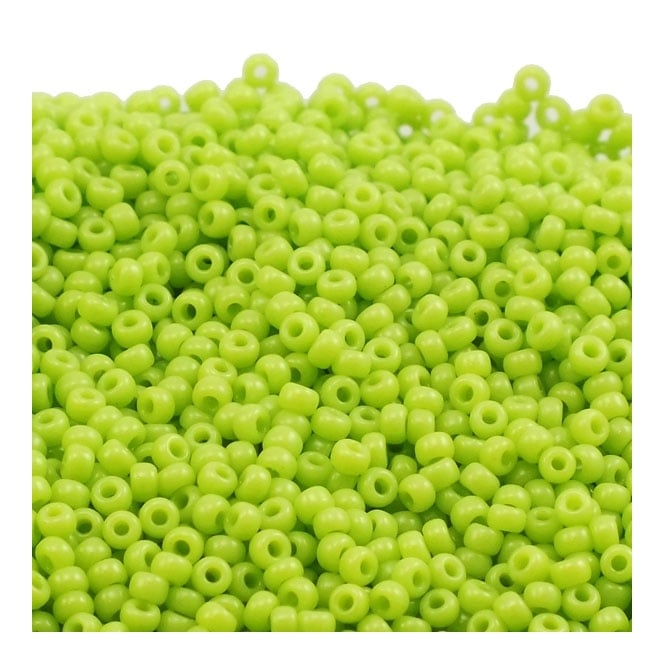  Seed Beads 11/0 - Opaque Chartreuse - 10g