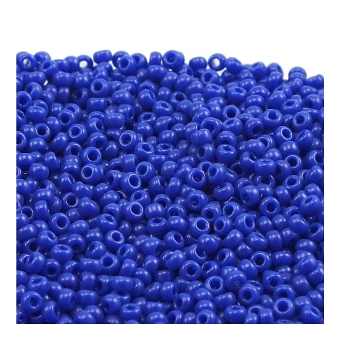  Seed Beads 11/0 - Opaque Cobalt - 10g