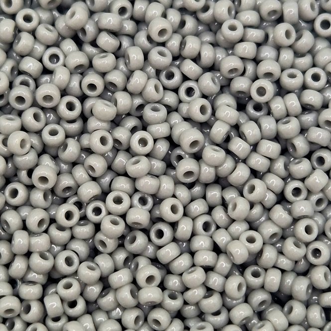  Seed Beads 11/0 - Opaque Falcon Grey - 10g