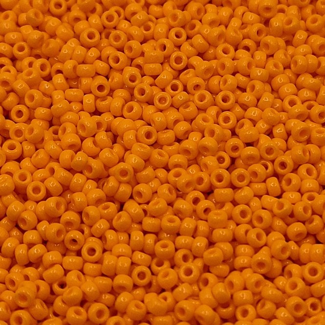  Seed Beads 11/0 - Opaque Light Orange - 10g