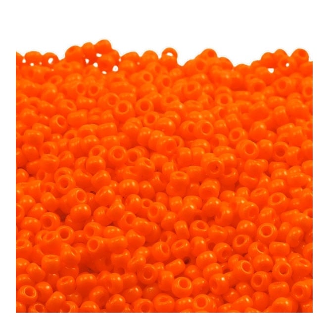  Seed Beads 11/0 - Opaque Orange - 10g
