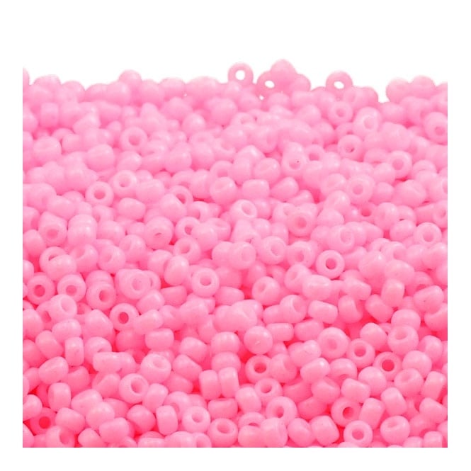  Seed Beads 11/0 - Opaque Pink - 10g