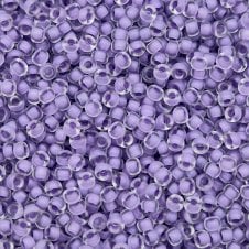 Miyuki Seed Beads 11/0 - Semi Matte Lilac Lined Crystal - 10g